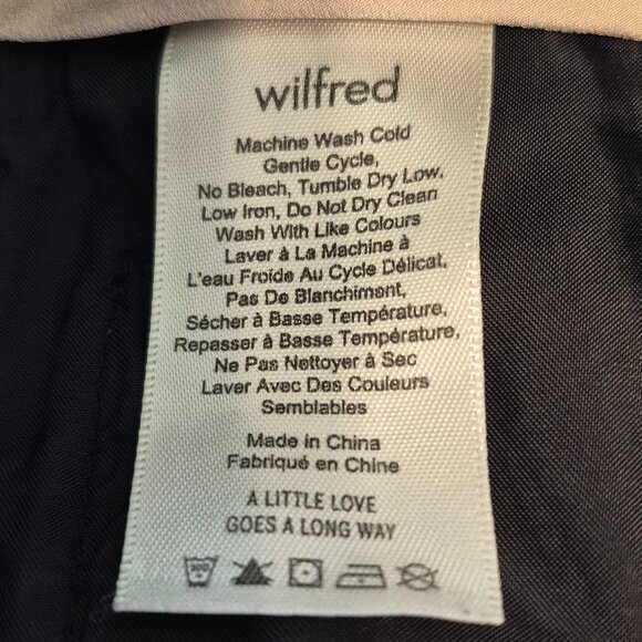 Aritzia Wilfred Jallade Tuxedo Side Stripe Tie Waist Pants Size 12 - Picture 9 of 9